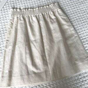 J.Crew - White Skirt - Size 0 - NWT